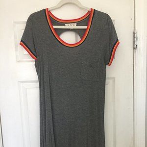 Astros Striped Grey Dress